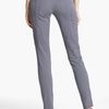 Donna Karan New York Collection Skinny Sueded Stretch Cotton Pants in Gray (graphite) - Lyst