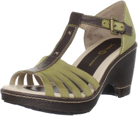 Jambu Jambu Womens Velvet Platform Sandal in Green (olive) | Lyst