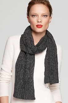 Lauren by Ralph Lauren Metallic Aran Scarf - Lyst