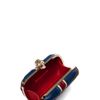 Alexander Mcqueen Britannia Skull Box Clutch  in Red (classic) - Lyst