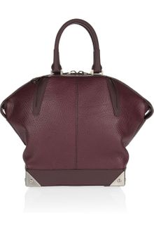 Alexander Wang Small Emile Lizardeffect Leather Tote - Lyst