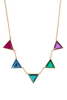 Asos Jewelled Bunting Necklace - Lyst