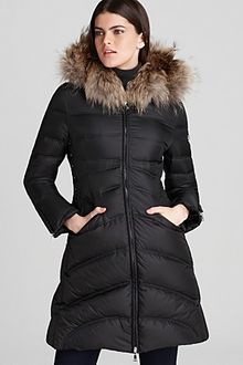 Dawn Levy Cloe Mid Down Coat with Lacing Detail - Lyst