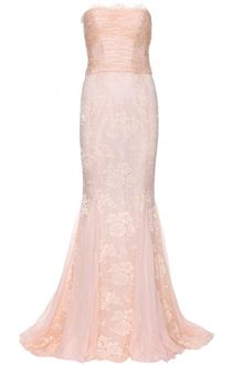 Dolce & Gabbana Lace Trimmed Gown - Lyst