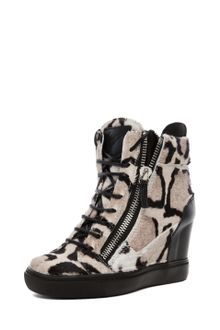 Giuseppe Zanotti Wedge Sneaker in Leopard - Lyst