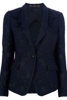 Gucci Patterned Fitted Blazer - Lyst