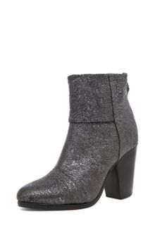 Rag & Bone Classic Newbury Boot in Gunmetal Crinkle - Lyst