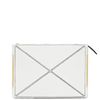 Reiss Zip Top Panelled Clutch in White - Lyst