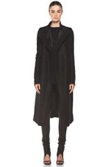 Rick Owens Eileen Coat in Black
