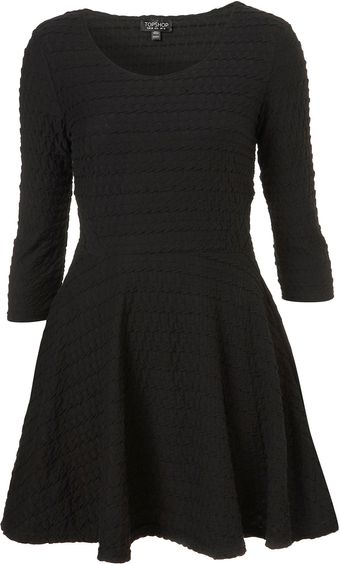 Topshop Half Sleeve Ripple Tunic - Lyst