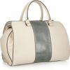 Victoria Beckham The Soft Victoria Leather and Watersnake Tote in White (forest) - Lyst