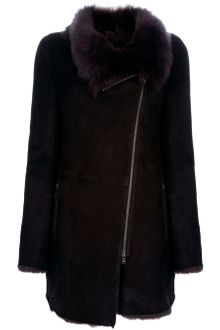V.sp Shearling Coat - Lyst