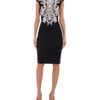 Alexander Mcqueen  Black FilCoupe Floral Jacquard Mini Dress in Black - Lyst