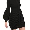 Alexander Mcqueen Honeycomb Wool Knit Coat in Black - Lyst