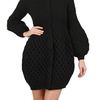 Alexander Mcqueen Honeycomb Wool Knit Coat in Black - Lyst