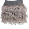 Brunello Cucinelli Feather Mini Skirt in Beige (mauvc078) - Lyst