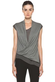 Helmut Lang Soft Wool Tee Top in Light Rosewood - Lyst
