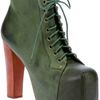 Jeffrey Campbell Ankle Shoe Boot in Green - Lyst