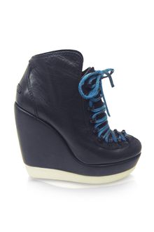 Kenzo Prisci Leather Platform Wedge Sneaker - Lyst