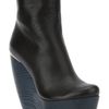 Lanvin Wedge Ankle Boot in Blue (black) - Lyst