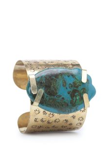 Mango Touch Resin Stone Cuff - Lyst