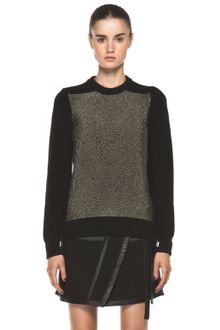 Proenza Schouler Crewneck Side Zip Sweater in Black - Lyst
