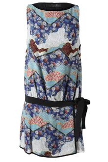 Proenza Schouler Oriental Floral Printed Crepe Silk Dress - Lyst