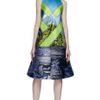 Proenza Schouler Ss Ocean Scene Print Sleeveless Diamond Halter Top in Blue (ocean scene print) - Lyst