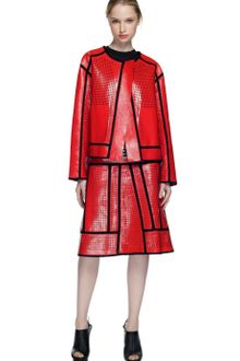 Proenza Schouler Ss Red Crochet Jacket - Lyst