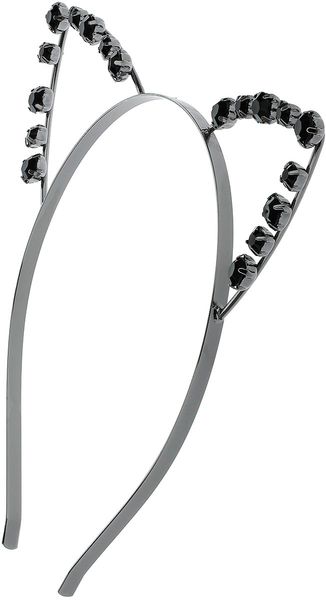 Topshop Rhinestone Cat Ears in Black - Lyst