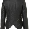 Topshop Zip Pu Jacket By Rare in Black - Lyst