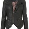 Topshop Zip Pu Jacket By Rare in Black - Lyst