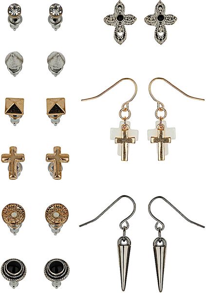 Topshop Cross Spike Stud Multipack in Multicolor (mixed metal) - Lyst
