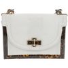 Tory Burch Tortoise Print Base Bag in White - Lyst