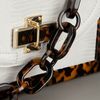 Tory Burch Tortoise Print Base Bag in White - Lyst