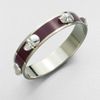 Alexander Mcqueen 3D Skull Bangle Bracelet in Silver (darkcherry) - Lyst