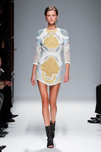 Balmain Spring 2013 Runway Look 8 - Lyst
