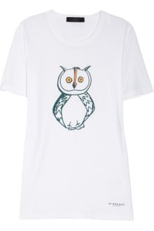 Burberry Prorsum Owl Print Cotton T-Shirt - Lyst