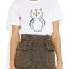 Burberry Prorsum Owl Print Cotton TShirt in White - Lyst