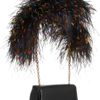 Christian Louboutin Artemis Featherembellished Shoulder Bag in Black - Lyst