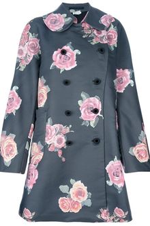 Comme Des Garçons Oversize Floral Print Coat - Lyst