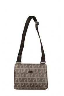 Fendi Zucca Flap Bag - Lyst