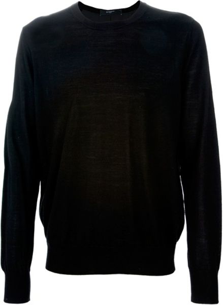 Givenchy Crew Neck Sweater in Black for Men - Lyst