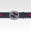 Gucci Interlocking G Belt in Blue for Men - Lyst
