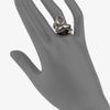 Gucci Sterling Silver Black Horn Wrapped Ring in Silver - Lyst