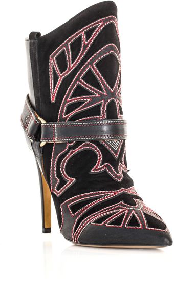 Isabel Marant Blackson Embroidered Boots - Lyst