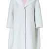 Jil Sander Chalk Cashmere Oversized Coat in White (chalk) - Lyst