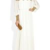 Marchesa Embellished Silkchiffon Gown in Beige (white) - Lyst