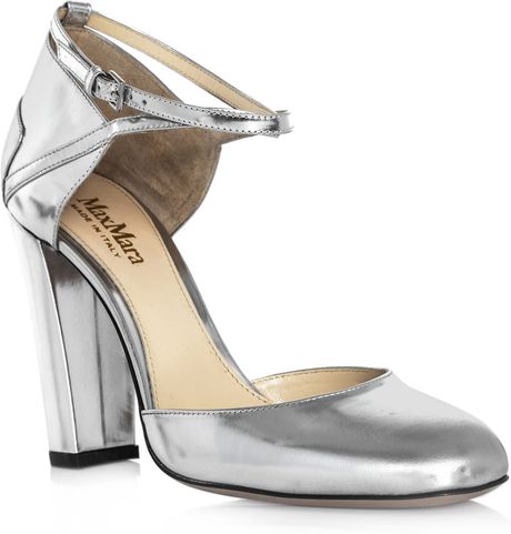 Max Mara Rivolo Shoes in Silver - Lyst