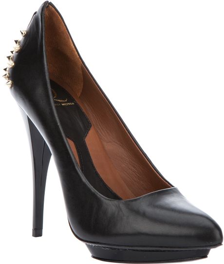Mcq By Alexander Mcqueen Stud Embellished Heeled Pump in Black - Lyst